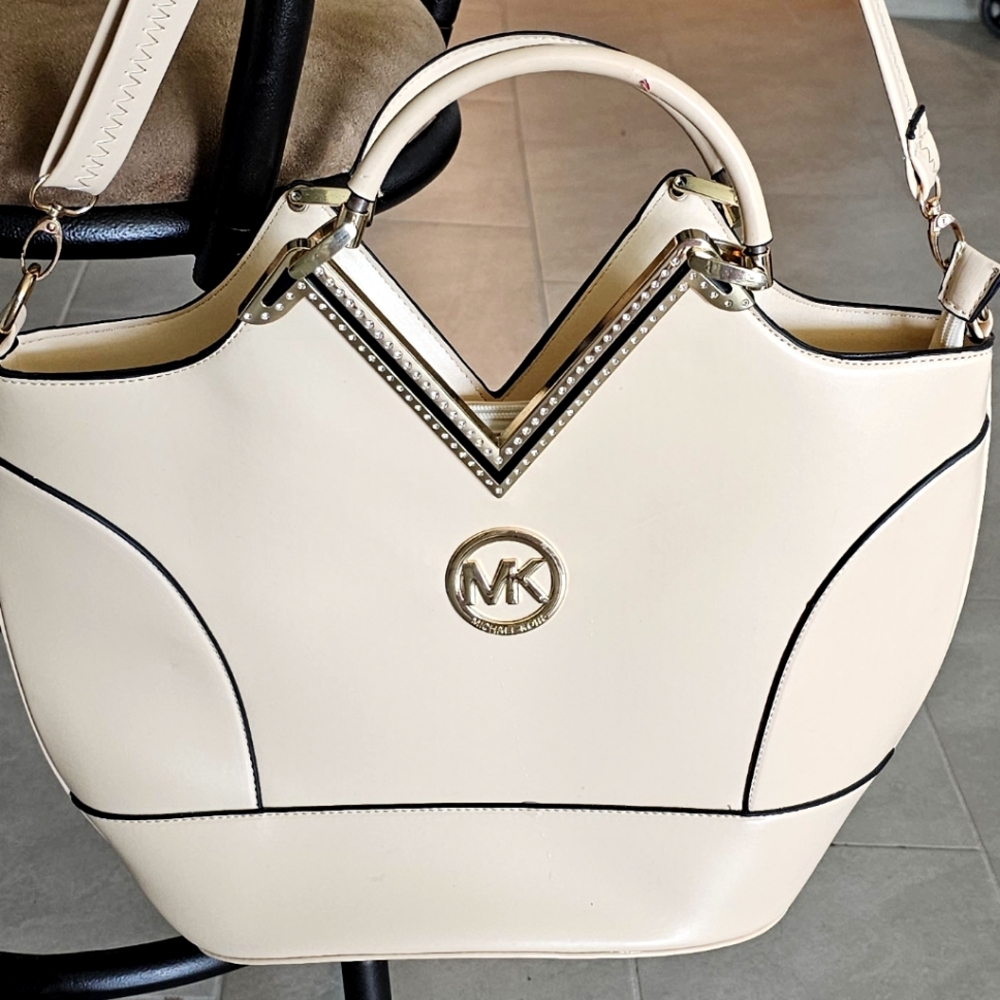 Michael Kors Blinged out handbag Cream  Ivory